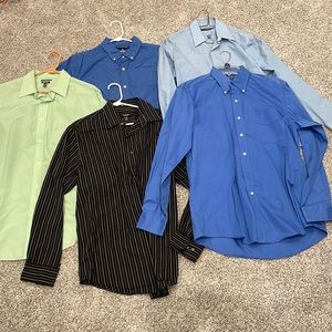 Lot of 5 men’s dress shirts M/L